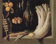 Juan Sanchez-Cotan Still Life with Game,Vegetables,and Fruit oil painting
